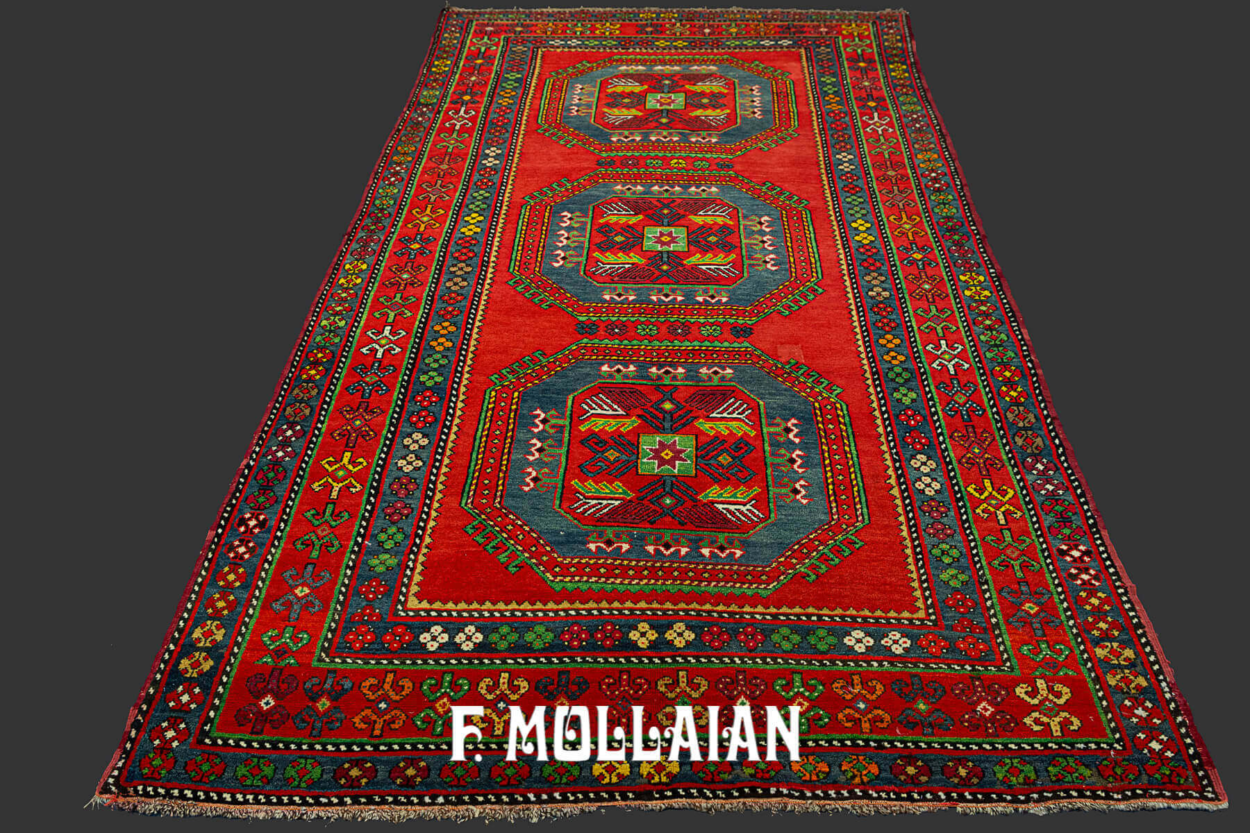 Antique Hand-knotted Caucasian Red Shirvan Rug n°:5931